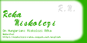 reka miskolczi business card